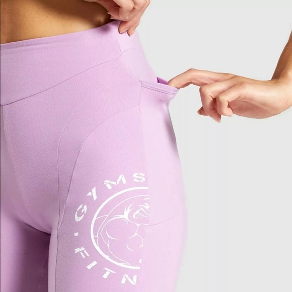 SOLD Gymshark High Rise Legacy Leggings Pink Size - Picture 4 of 10